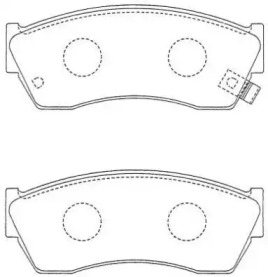 Комплект тормозных колодок AISIN ASN-238